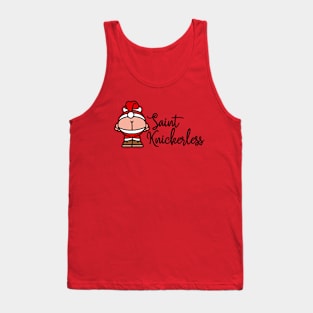 St. Knickerless funny mooning Santa Claus pun Christmas pun Tank Top